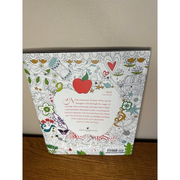 SNOW WHITE COLORING BOOK By Fabiana Attanasio w Removable Poster NEW - Picture 3 of 3